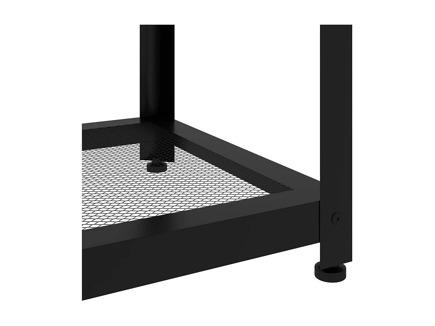 Salontafel 90x45x45 cm MDF en ijzer donkerbruin en zwart