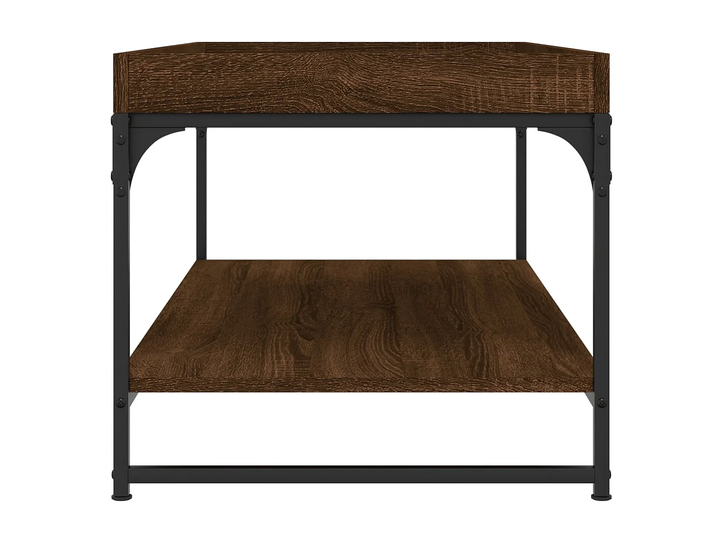 Salontafel 100x49x45 cm bewerkt hout bruin eikenkleur