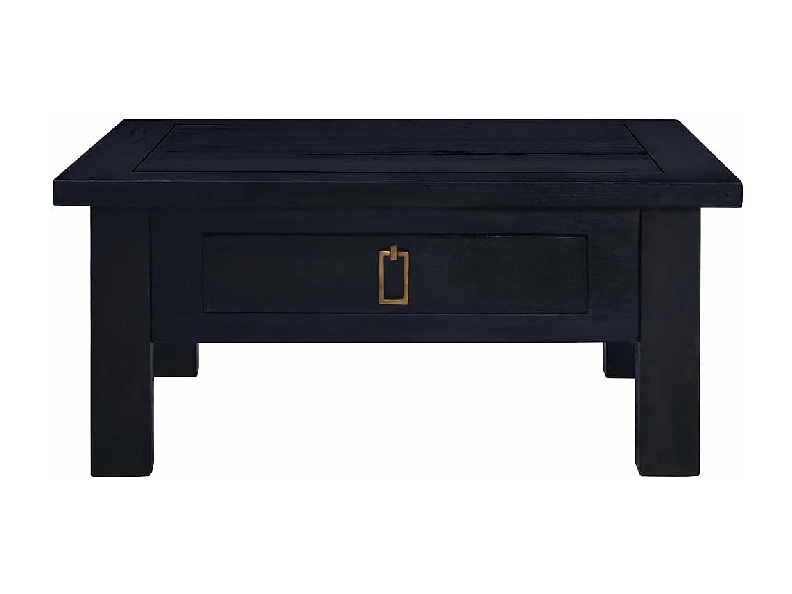 Table basse Café noir clair 68x68x30 cm Bois d'acajou massif