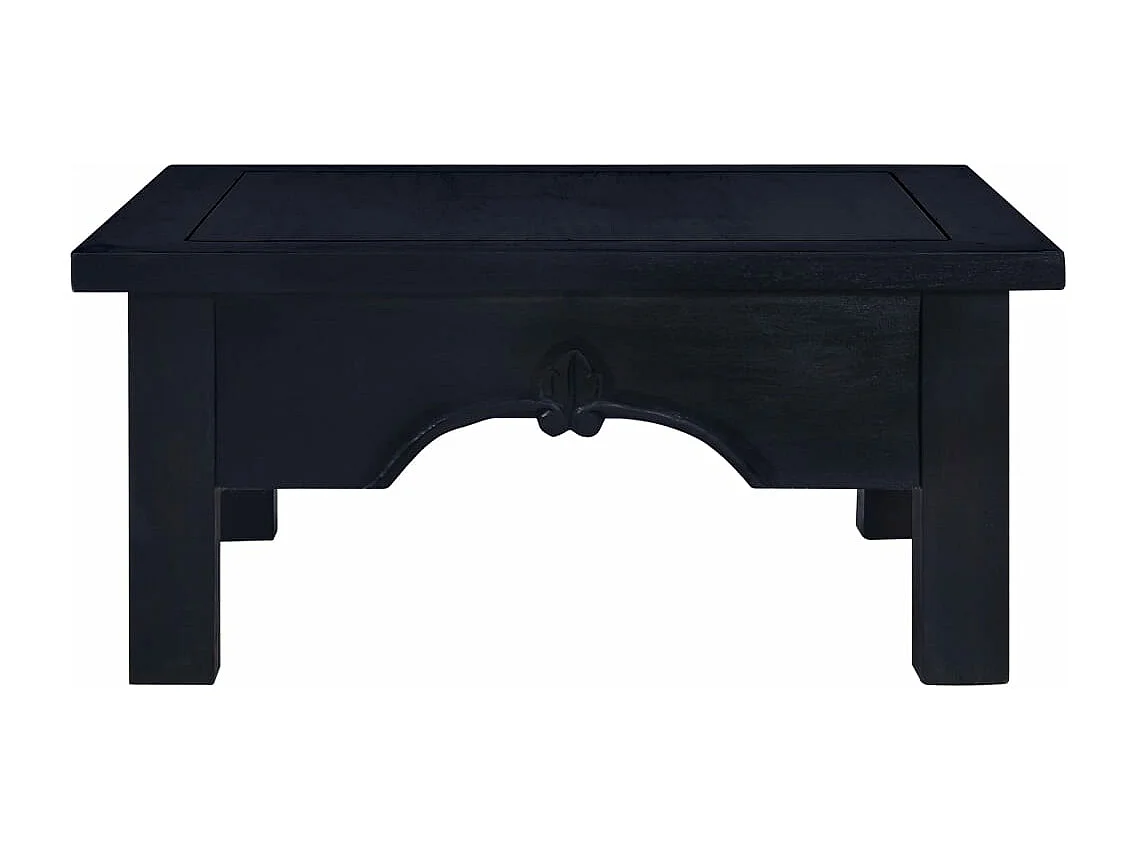 Table basse Café noir clair 68x68x30 cm Bois d'acajou massif
