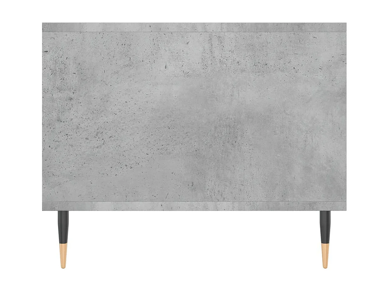 Table basse gris béton 102x50x40 cm bois d'ingénierie