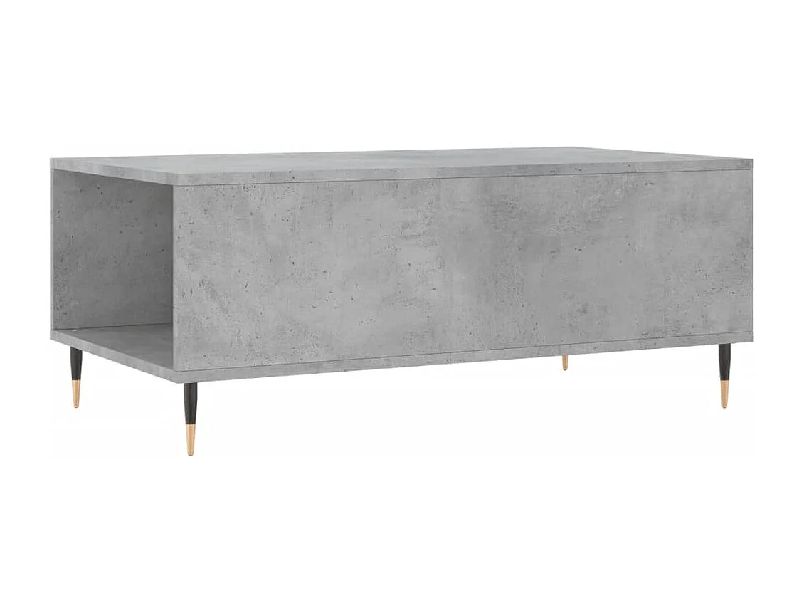 Table basse Gris béton 90x50x36,5 cm Bois d'ingénierie