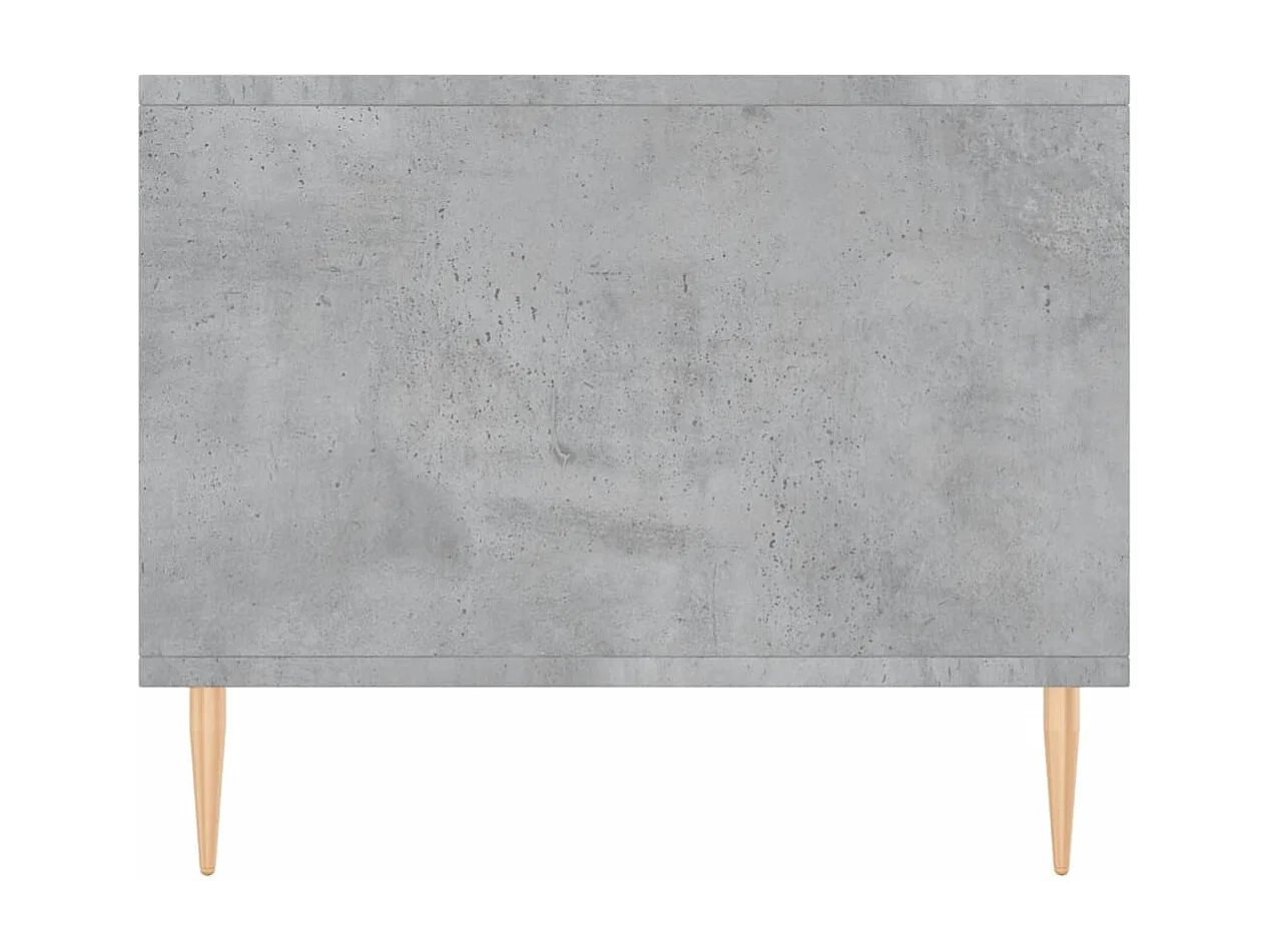 Mesa de centro 90x50x40 madeira processada cinza cimento