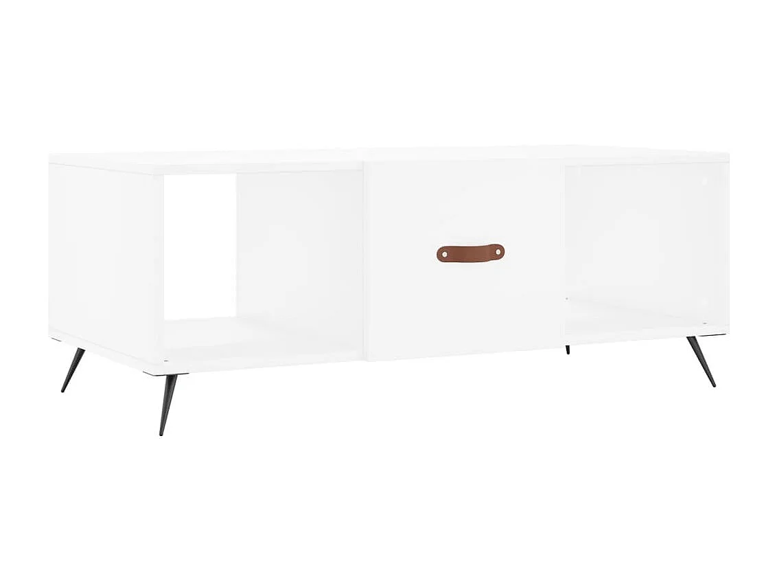 Salontafel 102x50x40 cm bewerkt hout wit