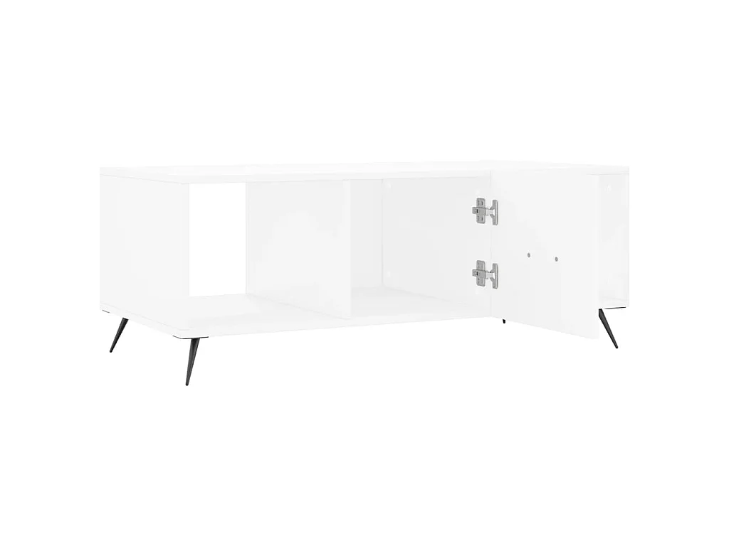 Salontafel 102x50x40 cm bewerkt hout wit