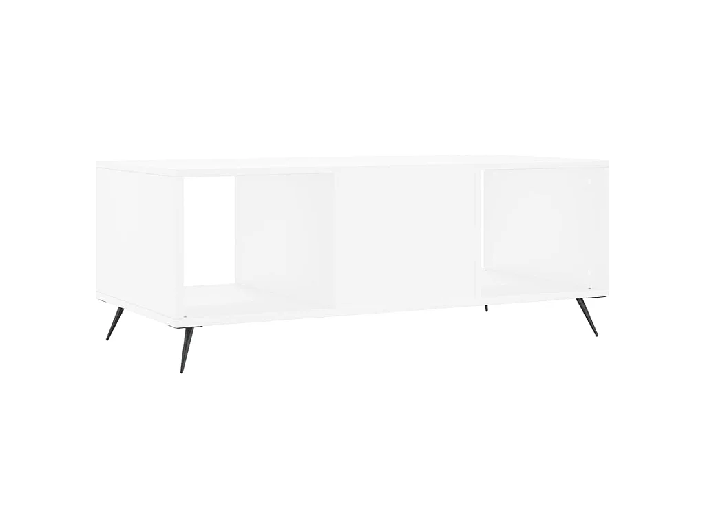 Salontafel 102x50x40 cm bewerkt hout wit