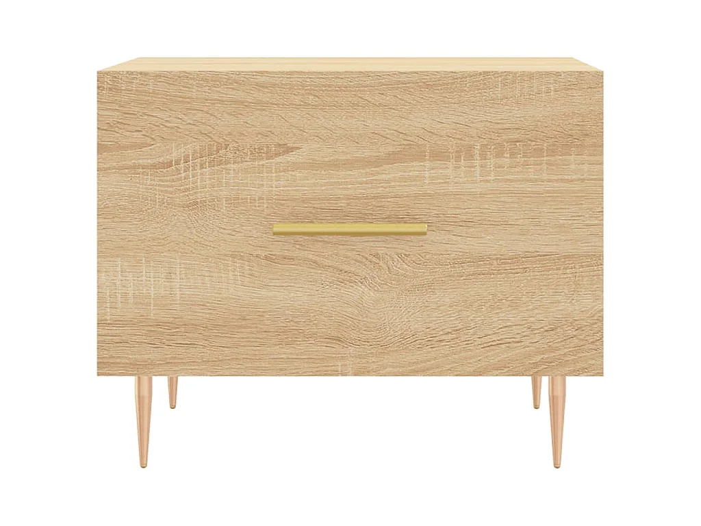 Salontafel 50x50x35 cm bewerkt hout sonoma eikenkleurig