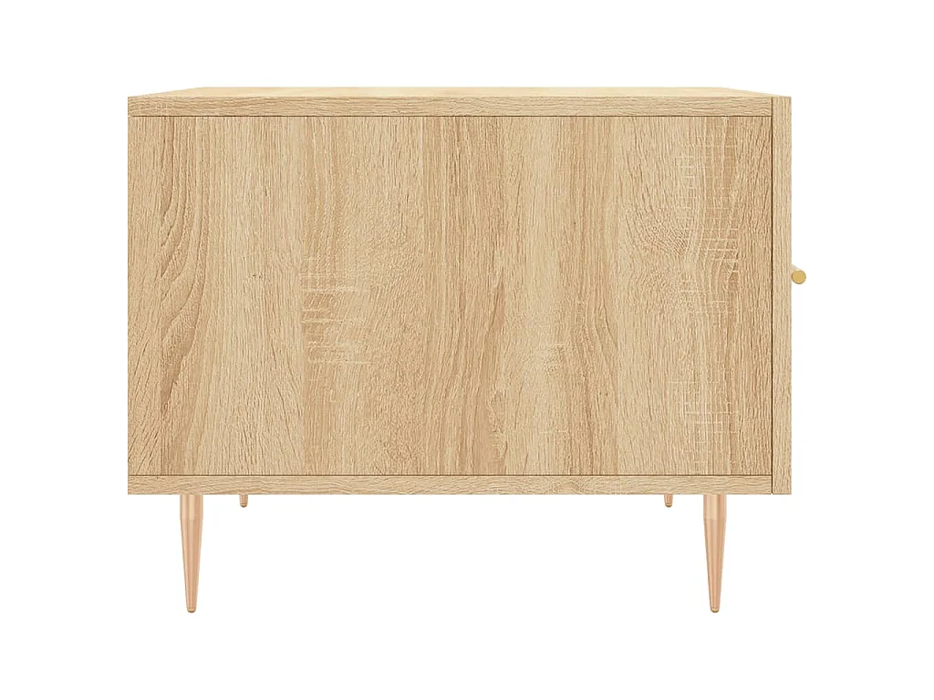 Salontafel 50x50x35 cm bewerkt hout sonoma eikenkleurig