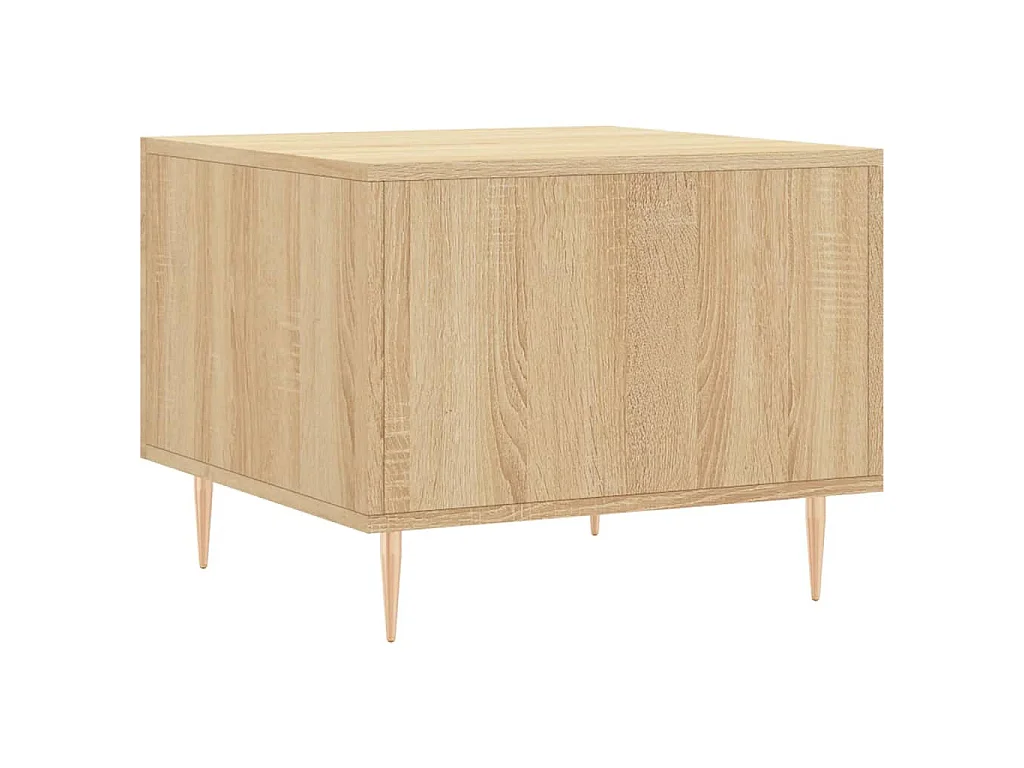 Salontafel 50x50x35 cm bewerkt hout sonoma eikenkleurig