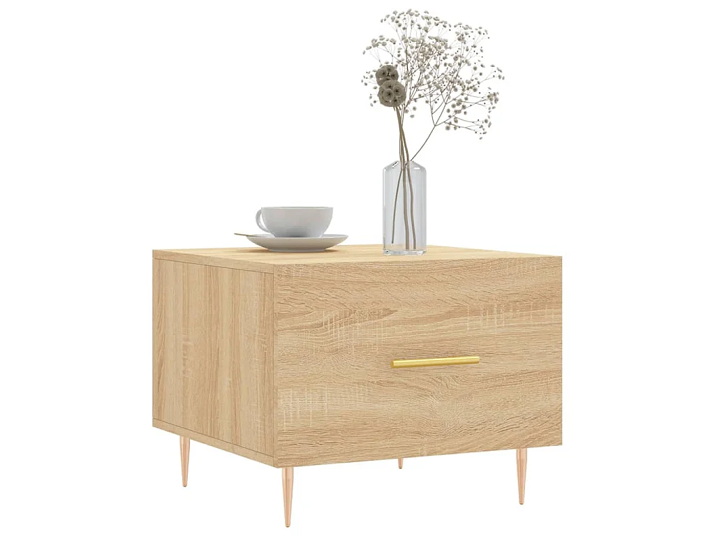 Table basse Chêne sonoma 50x50x40 cm Bois d'ingénierie