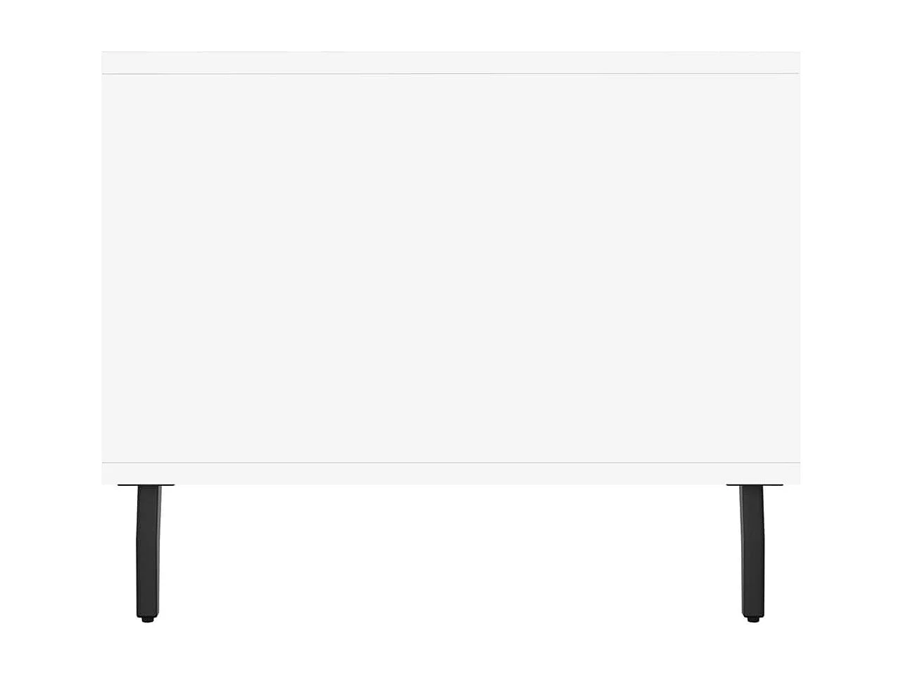 Table basse blanc 102x50x40 cm bois d'ingénierie