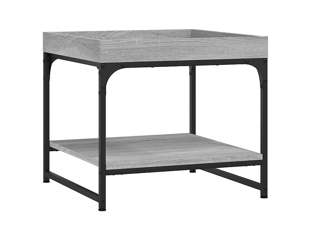 Table basse sonoma gris 49,5x49,5x45 cm bois d'ingénierie