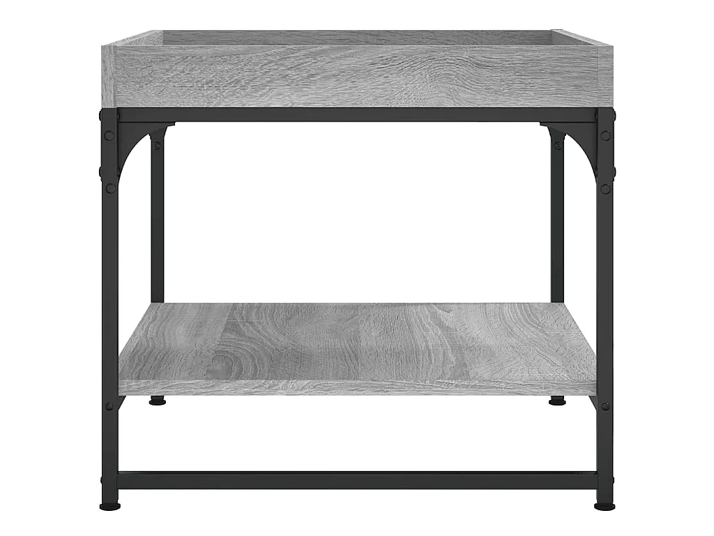 Table basse sonoma gris 49,5x49,5x45 cm bois d'ingénierie