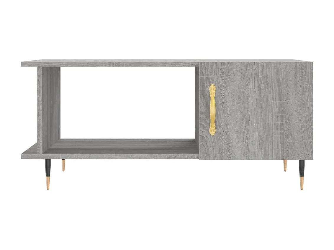 Tavolino da Salotto Grigio Sonoma 90x50x40 cm Legno Multistrato