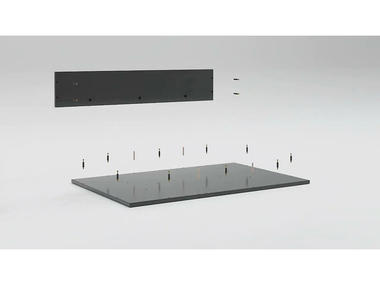 Table basse blanc brillant