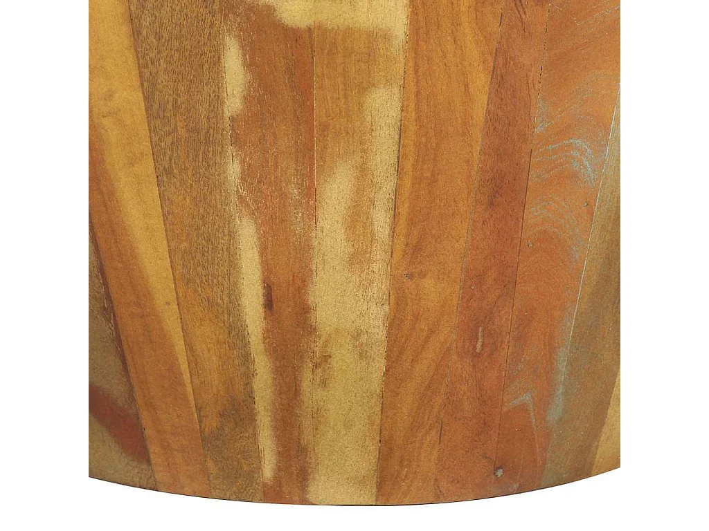 Couchtisch Ø65x31 cm Altholz Massiv