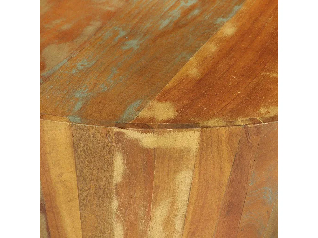 Couchtisch Ø65x31 cm Altholz Massiv