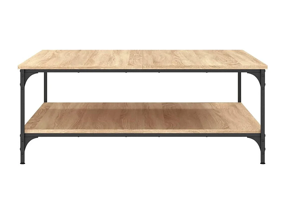 Table basse chêne sonoma 100x100x40 cm bois d'ingénierie