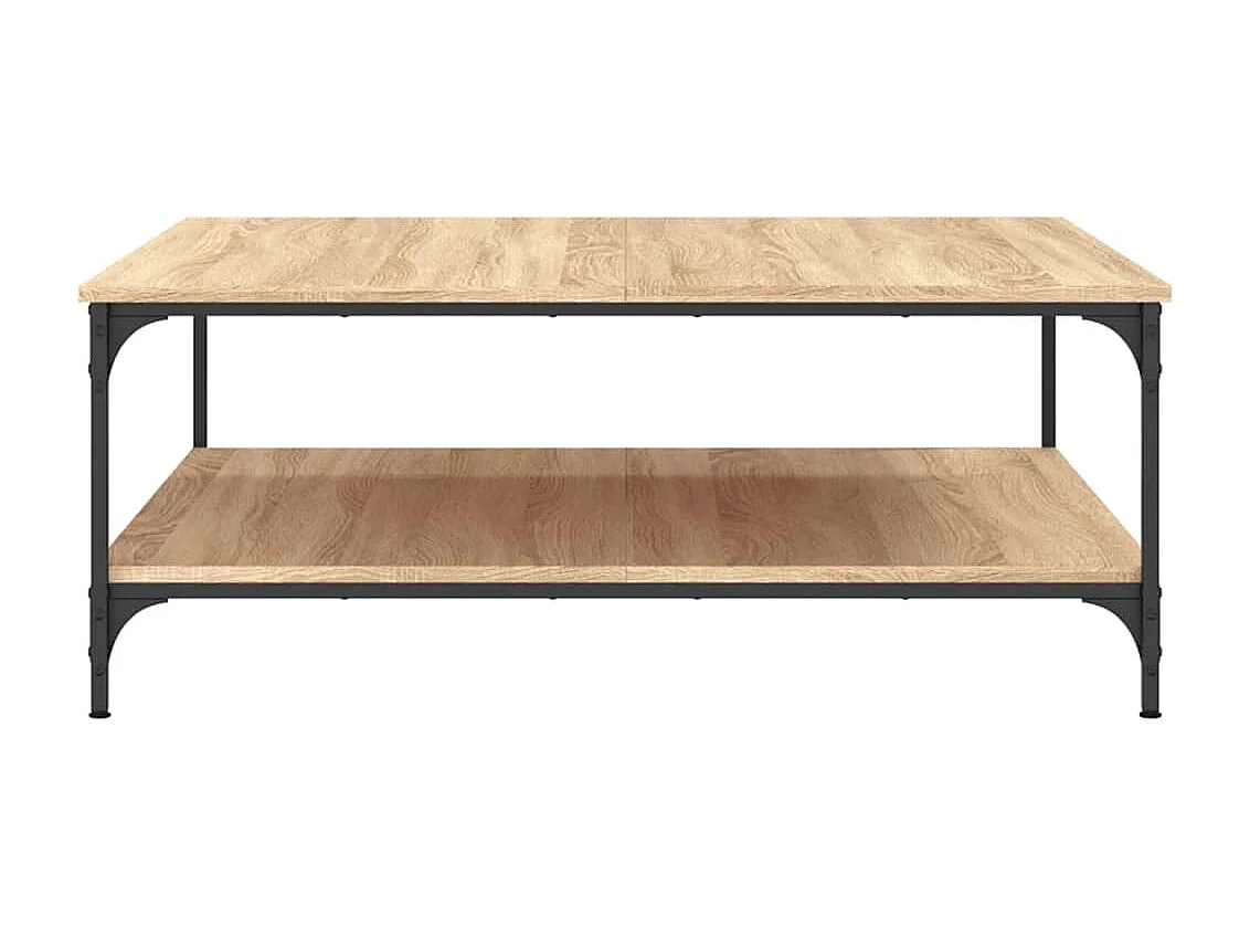 Table basse chêne sonoma 100x100x40 cm bois d'ingénierie