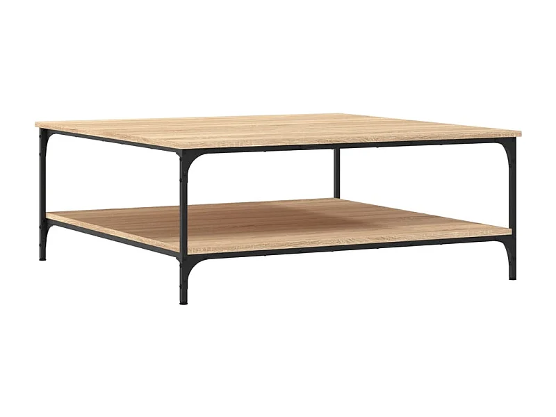Tavolino Salotto Rovere Sonoma 100x100x40 cm Legno Multistrato
