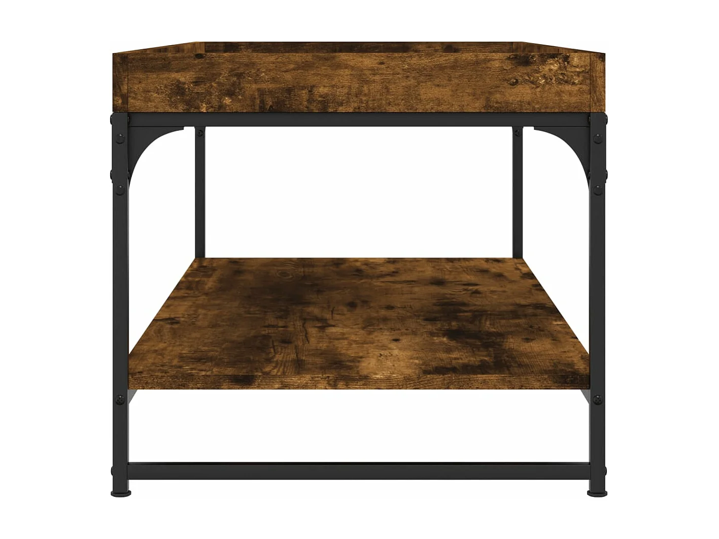 Table basse chêne fumé 100x49x45 cm bois d'ingénierie