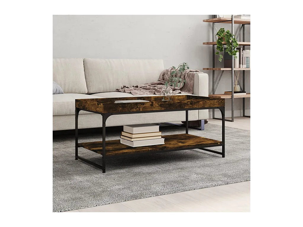 Couchtisch Räuchereiche 100x49x45 cm Holzwerkstoff