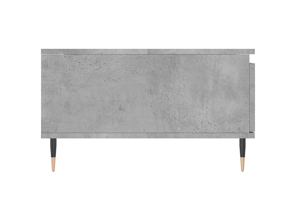 Table basse gris béton 90x60x35 cm bois d'ingénierie