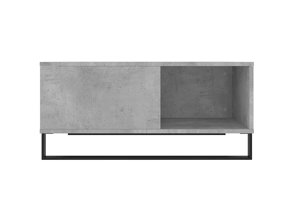 Salontafel 80x80x36,5 cm bewerkt hout betongrijs