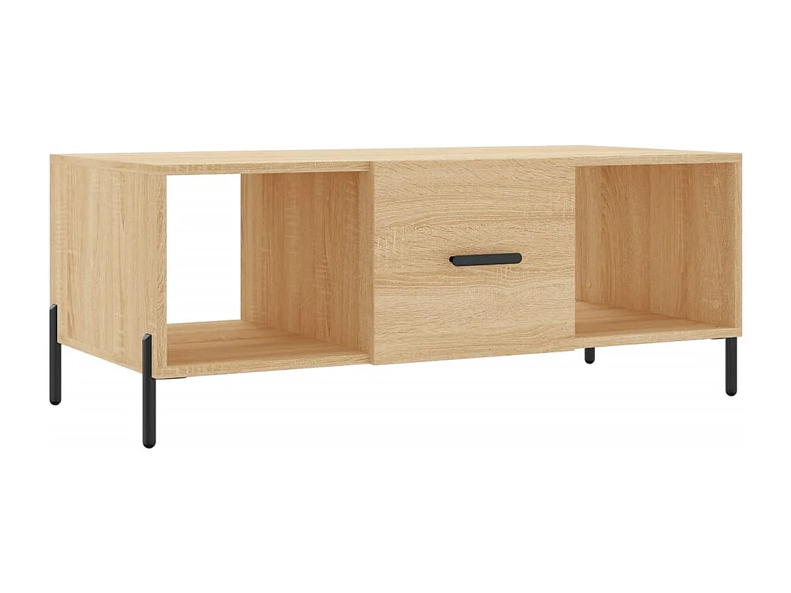 Table basse chêne sonoma 102x50x40 cm bois d'ingénierie