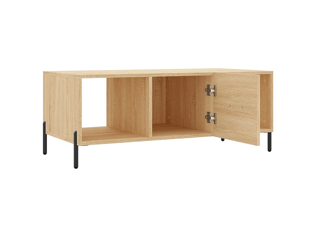 Table basse chêne sonoma 102x50x40 cm bois d'ingénierie