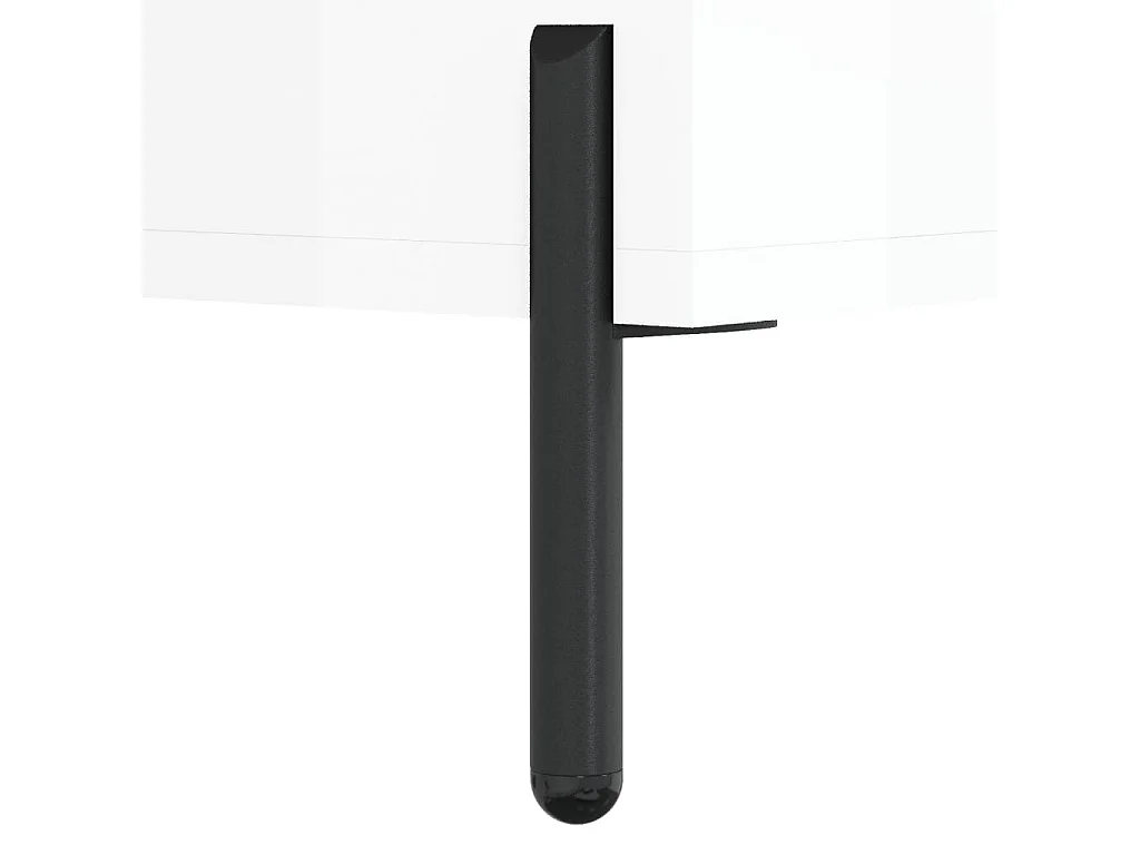 Salontafel 50x50x40 cm bewerkt hout hoogglans wit