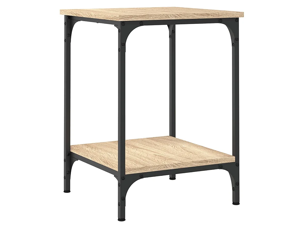 Table basse chêne sonoma 40x40x55 cm bois d'ingénierie