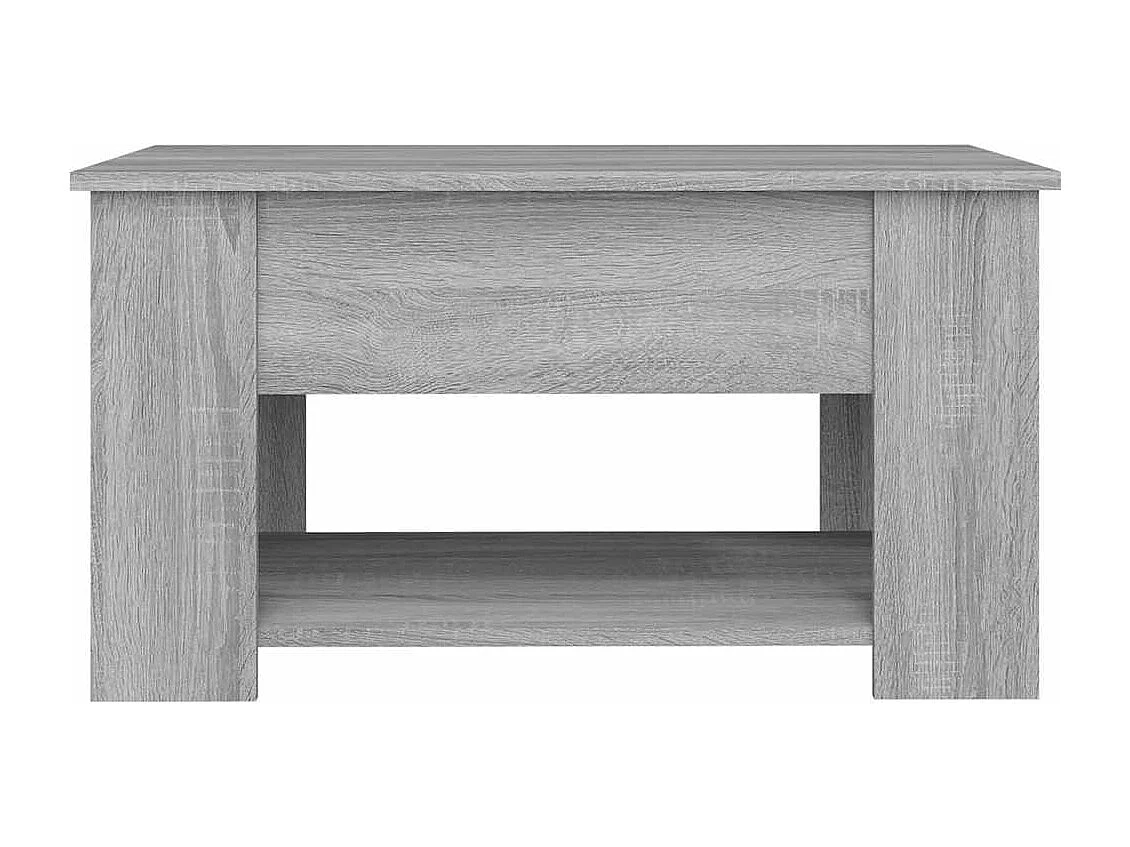 Table basse Sonoma gris 79x49x41 cm Bois d'ingénierie