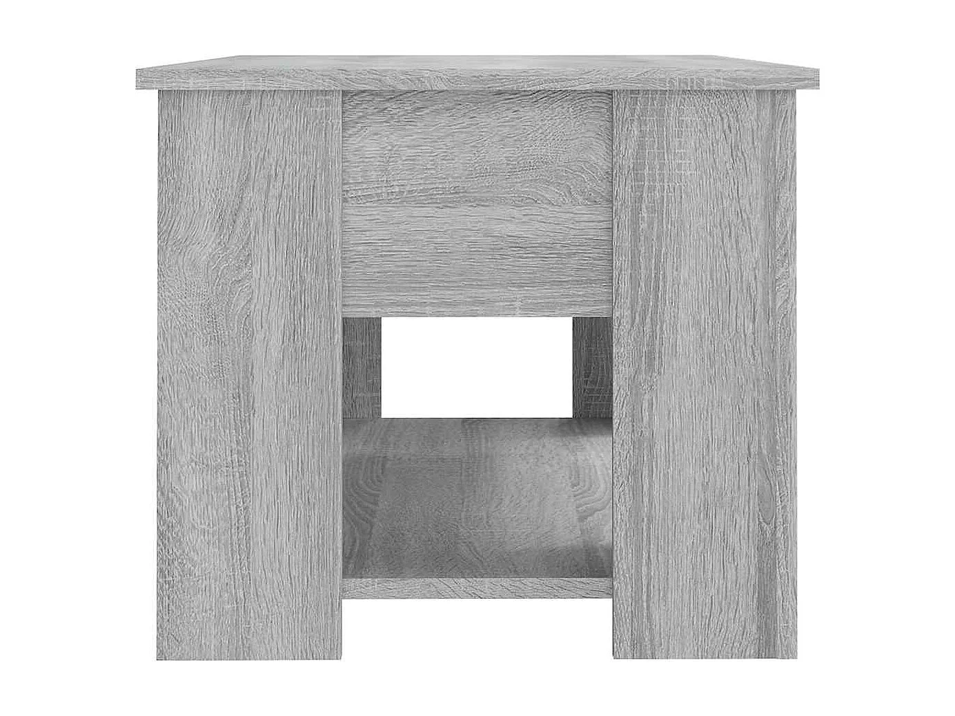 Table basse Sonoma gris 79x49x41 cm Bois d'ingénierie