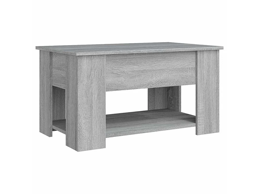 Tavolino da Salotto Grigio Sonoma 79x49x41 cm Legno Multistrato