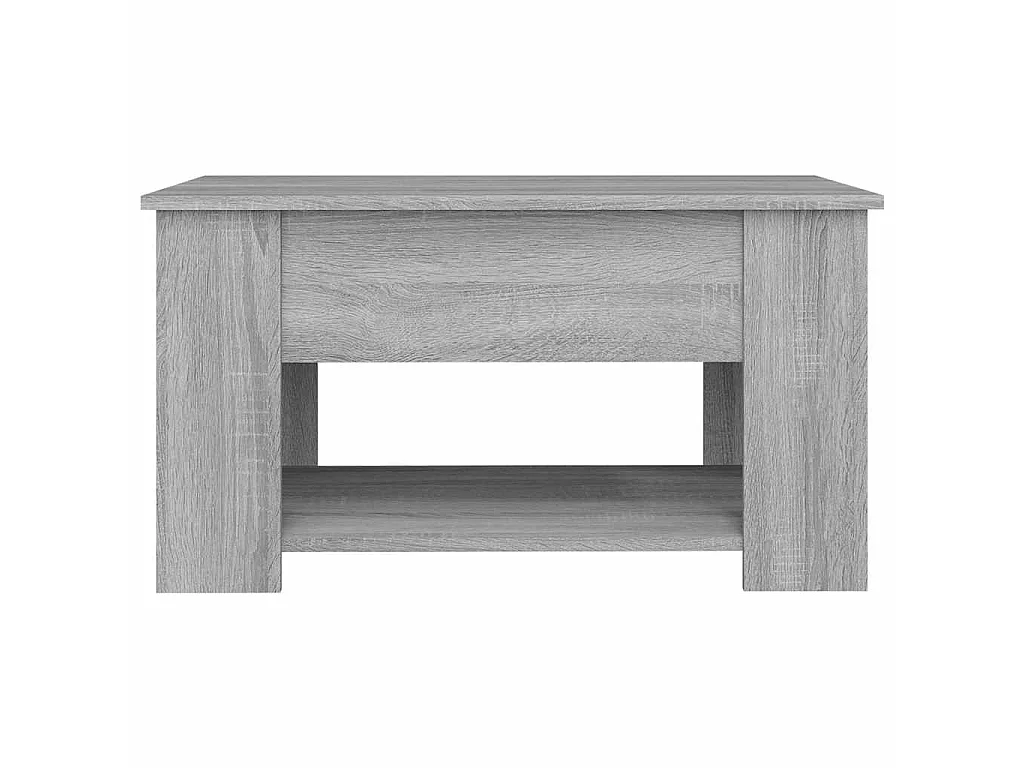 Tavolino da Salotto Grigio Sonoma 79x49x41 cm Legno Multistrato