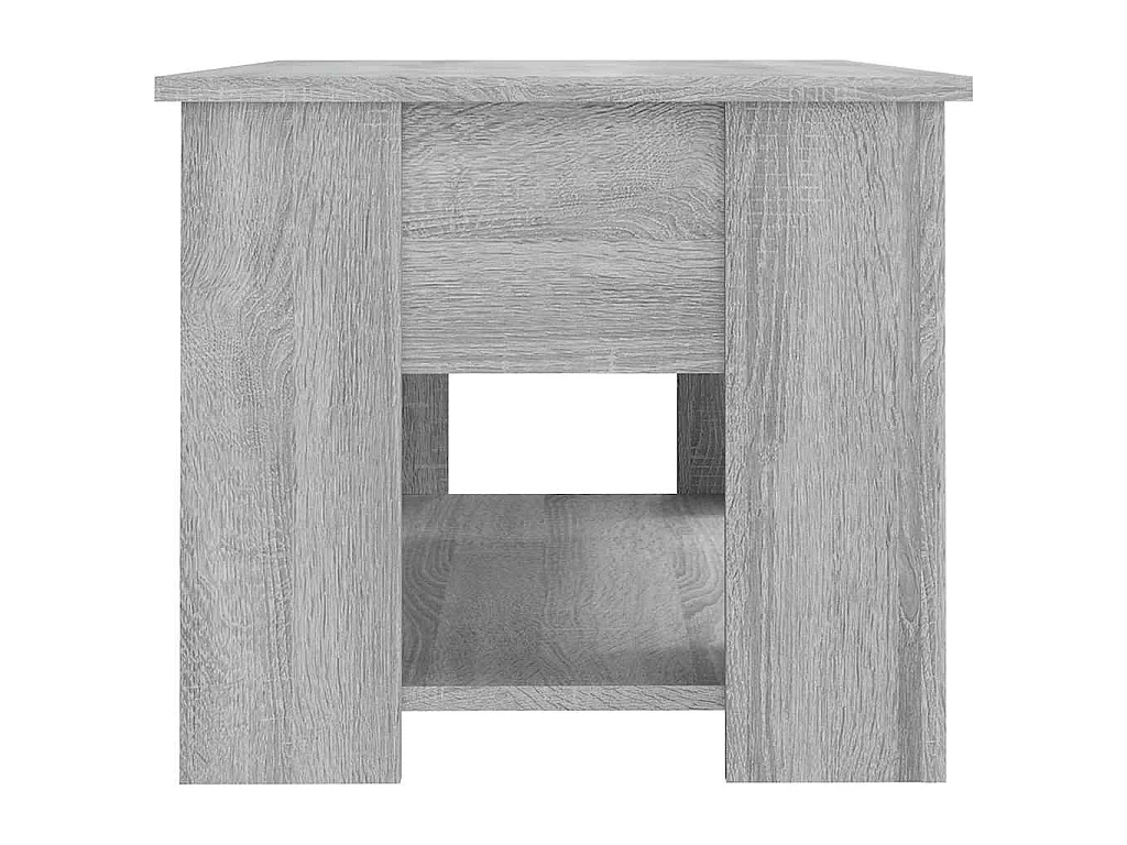 Tavolino da Salotto Grigio Sonoma 79x49x41 cm Legno Multistrato