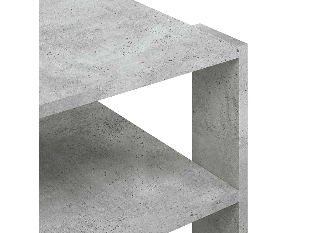 Table basse gris béton 58x58x40 cm bois d'ingénierie