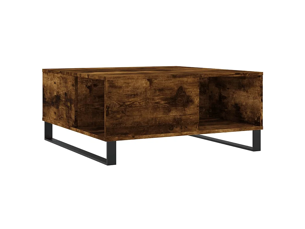 Couchtisch Räuchereiche 80x80x36,5 cm Holzwerkstoff