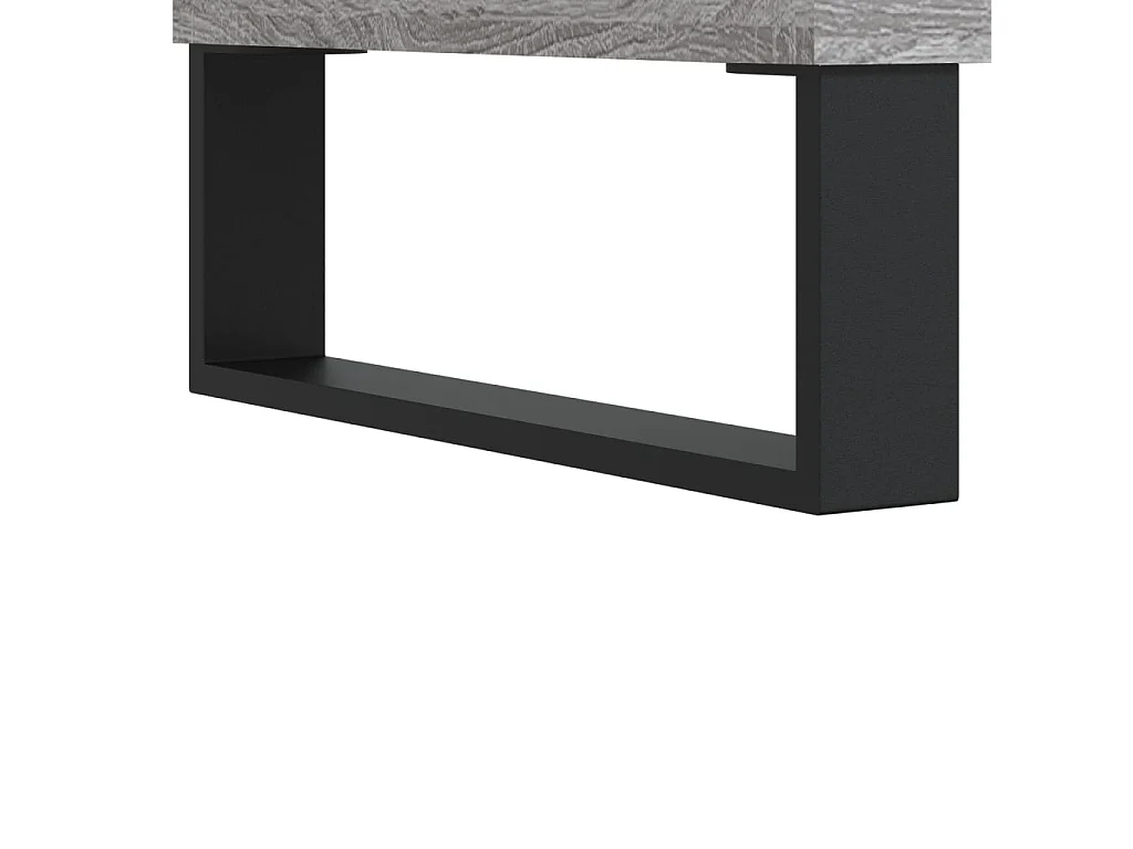 Table basse sonoma gris 90x60x35 cm bois d'ingénierie