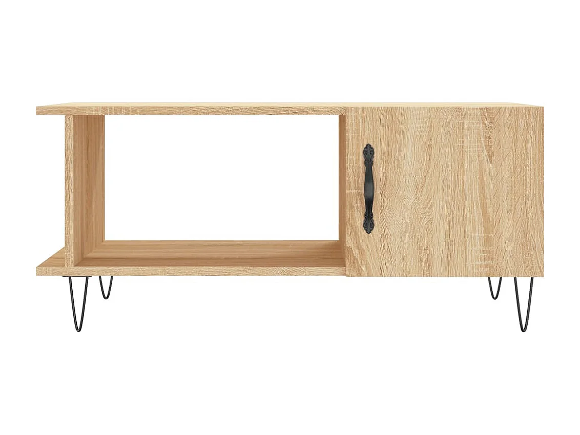 Table basse chêne sonoma 90x50x40 cm bois d'ingénierie