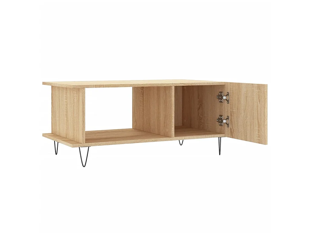 Table basse chêne sonoma 90x50x40 cm bois d'ingénierie
