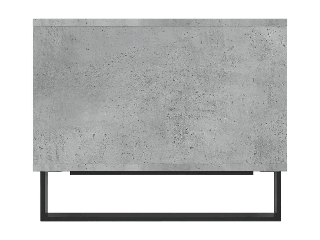 Table basse gris béton 60x50x40 cm bois d'ingénierie