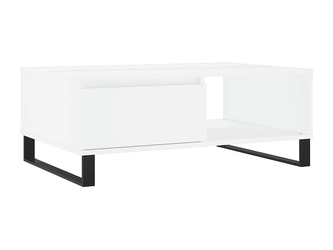 Couchtisch Weiß 90x60x35 cm Holzwerkstoff