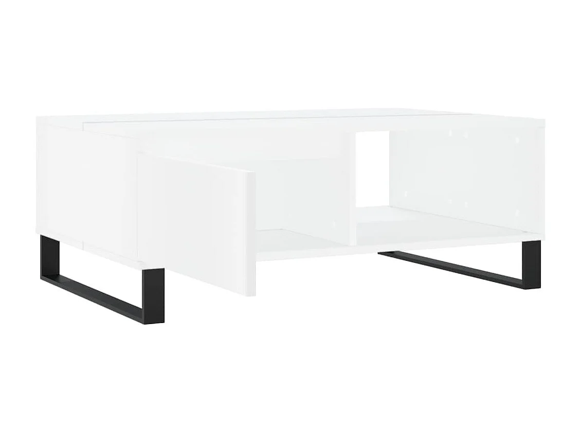 Couchtisch Weiß 90x60x35 cm Holzwerkstoff