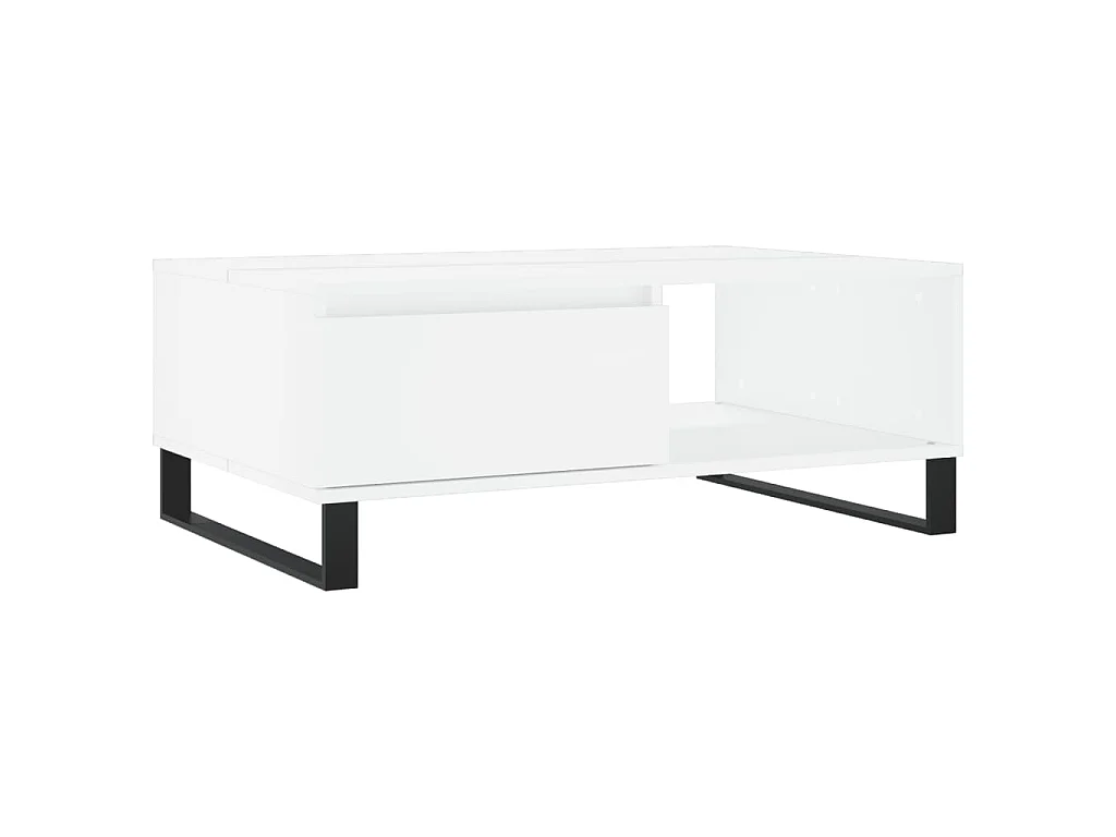 Couchtisch Weiß 90x60x35 cm Holzwerkstoff