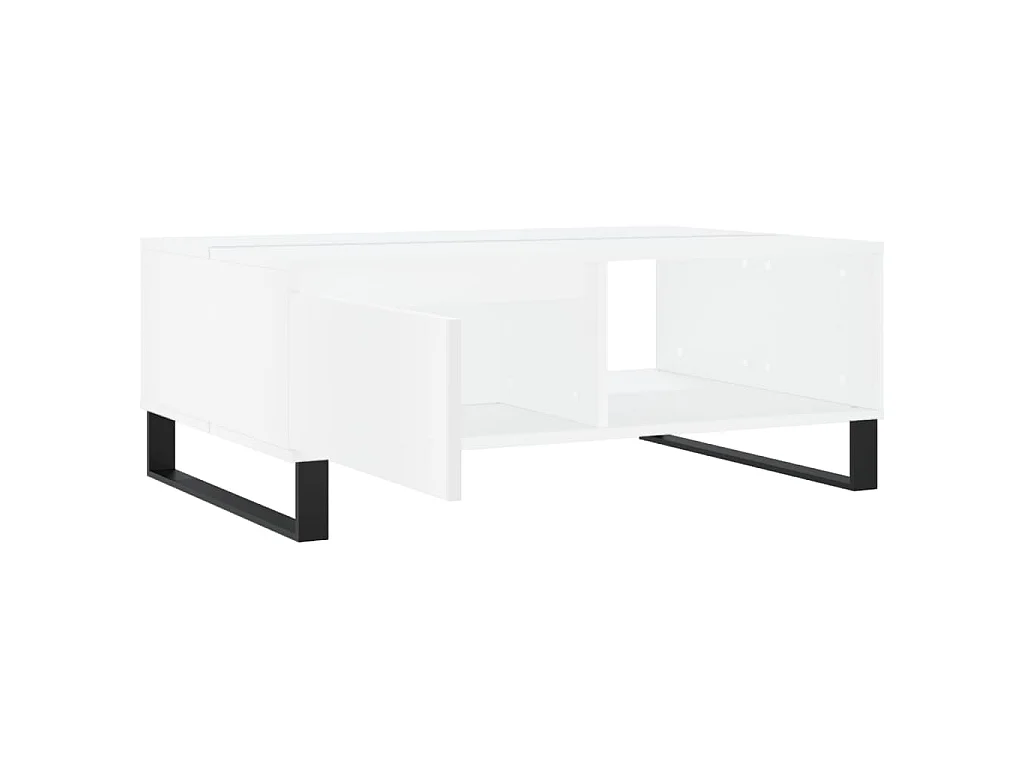 Couchtisch Weiß 90x60x35 cm Holzwerkstoff