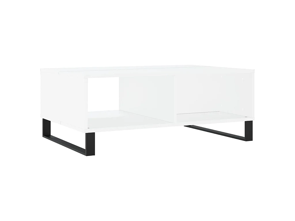 Couchtisch Weiß 90x60x35 cm Holzwerkstoff