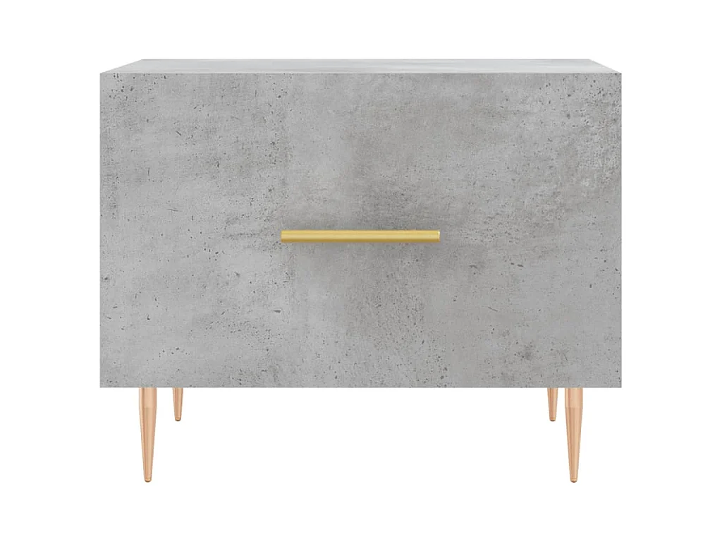 Table basse gris béton 50x50x40 cm bois d'ingénierie