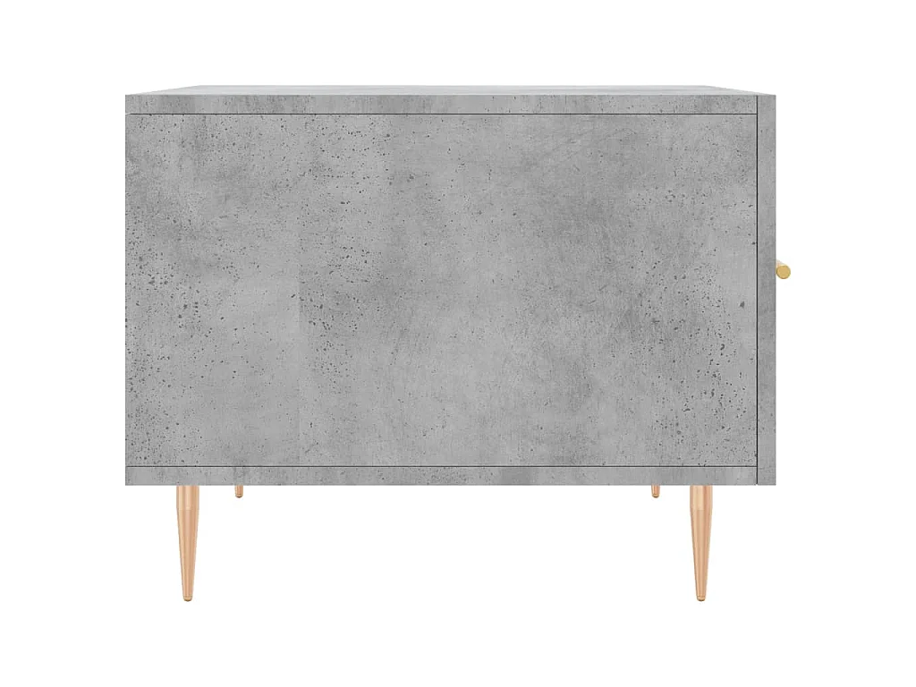 Table basse gris béton 50x50x40 cm bois d'ingénierie